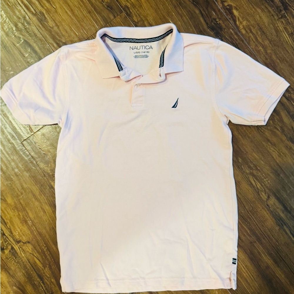 Nautica Men's Pink Polo Shirt